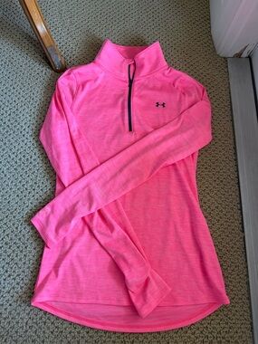 Under Armour Hot Pink Half-Zip Women's Performance Pullover